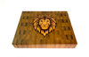 Walnut with Lion Head Inlay